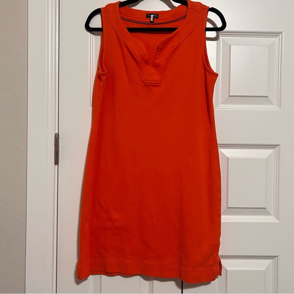 Talbots Vibrant Orange Sleeveless Tunic